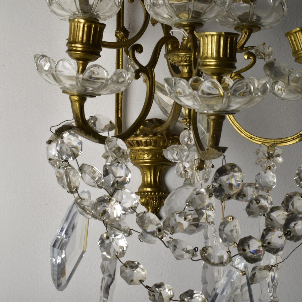 Pair of Antique French Bronze Sconces