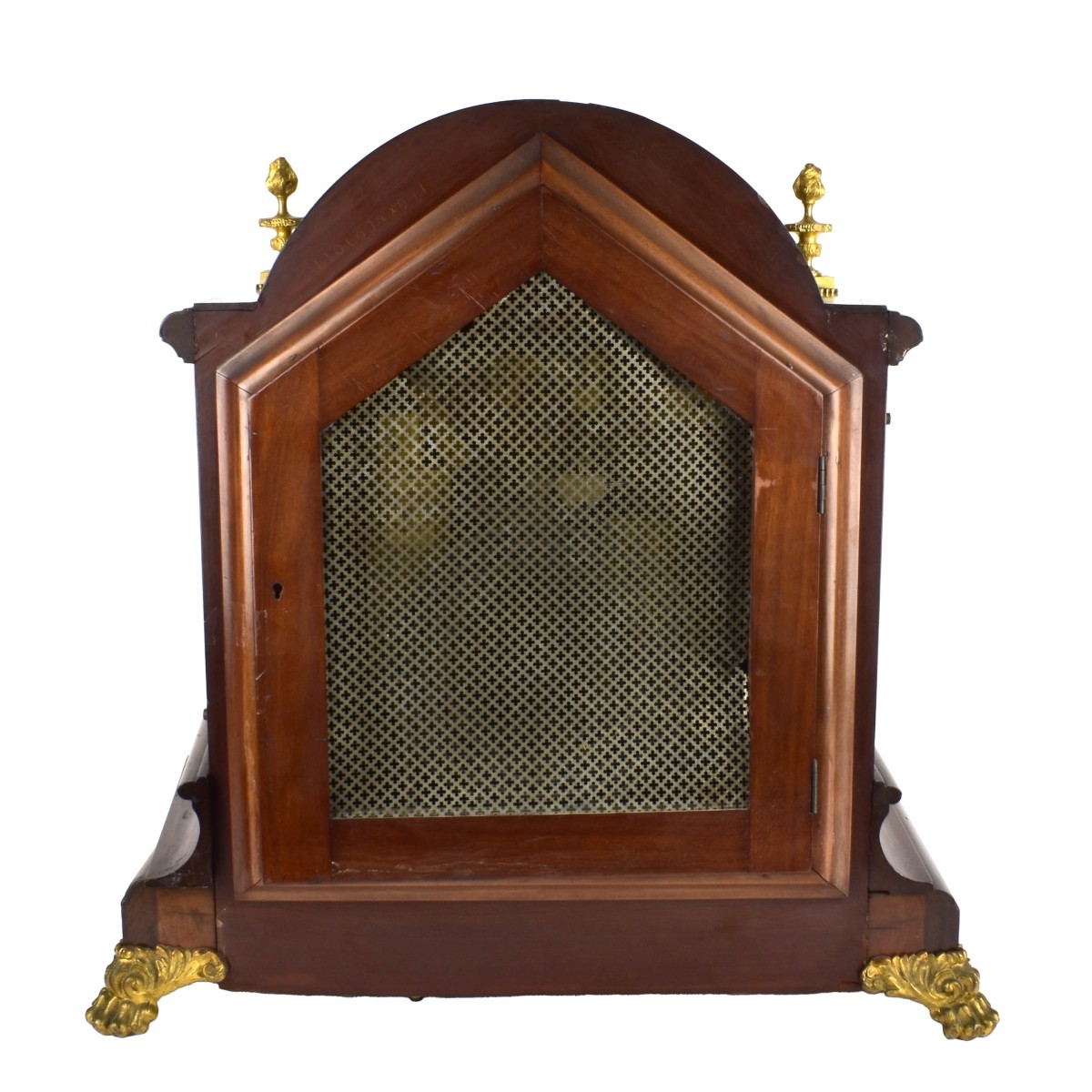 Gillett and Company Mahogany Table Clock
