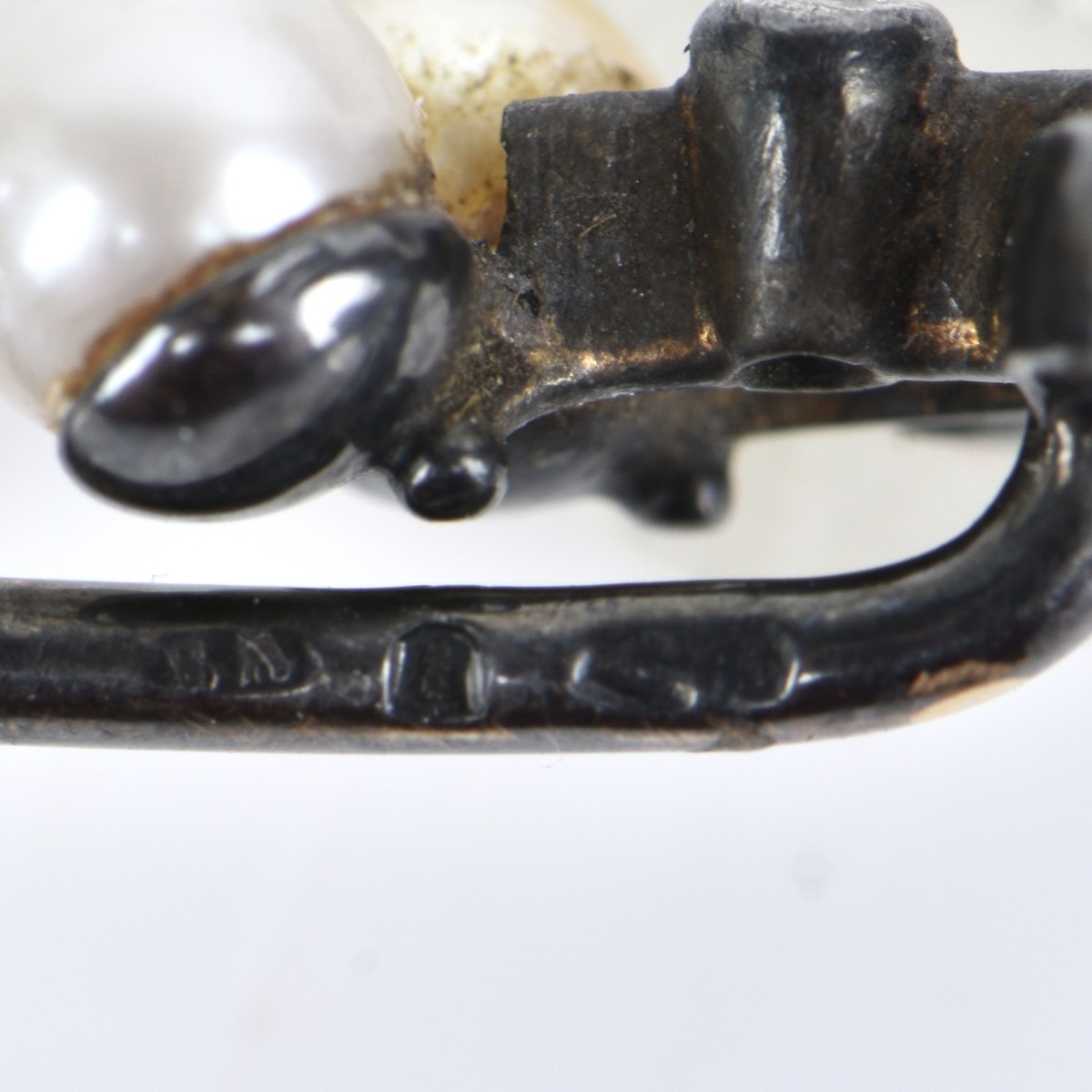 GIA Pearl, Diamond and 14K Stick Pin