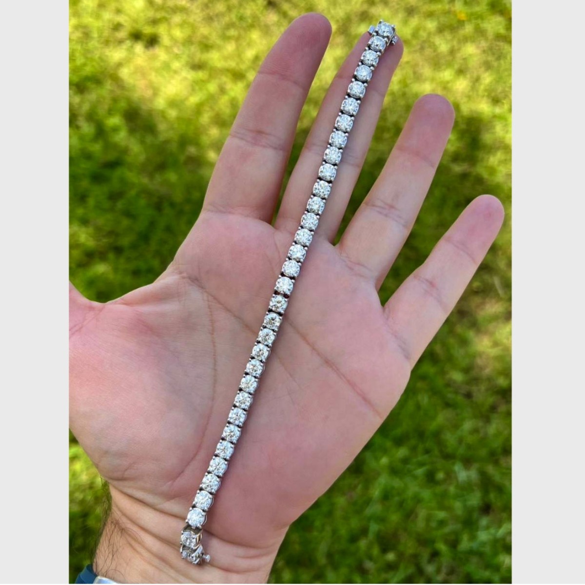 Diamond and 14K Tennis Bracelet