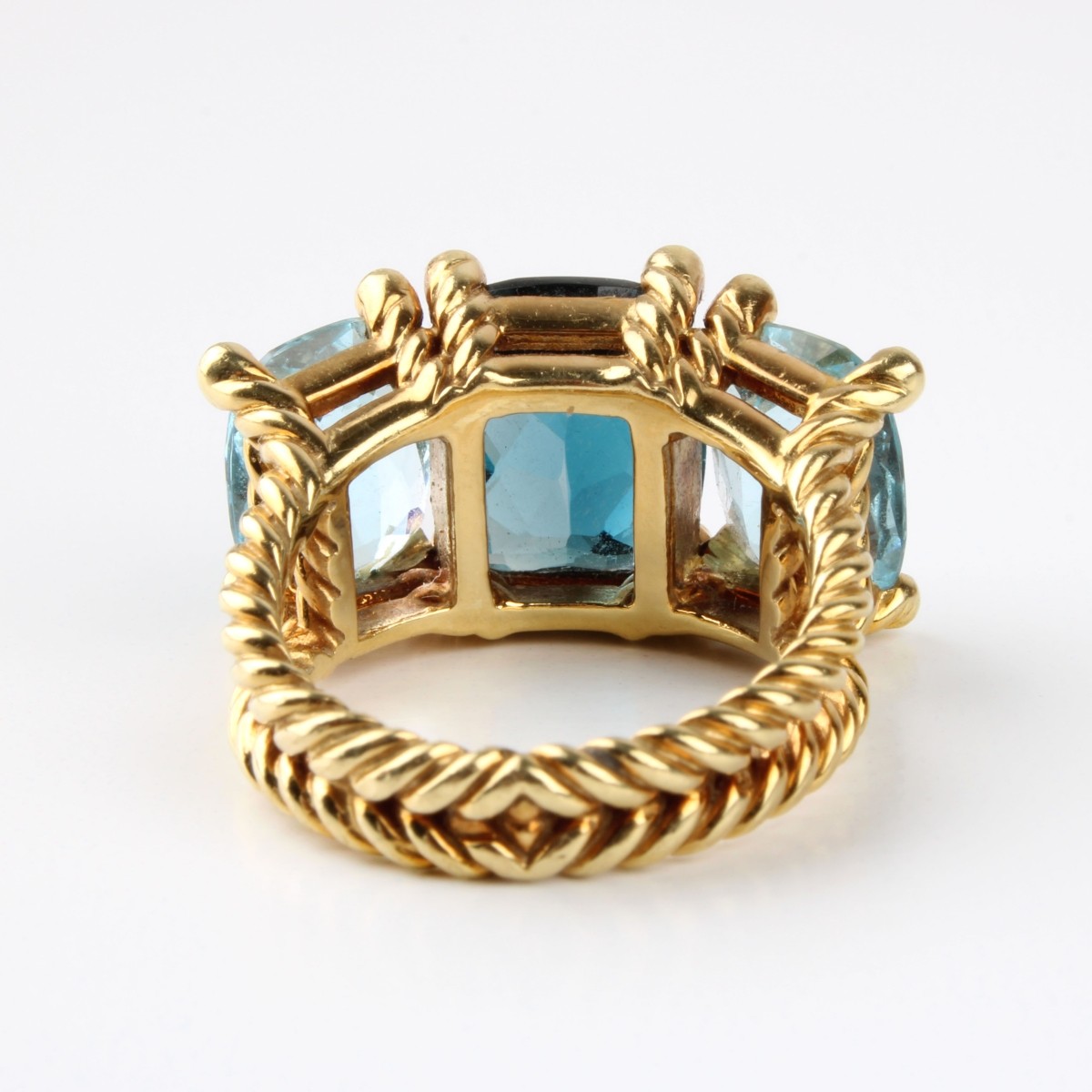 David Yurman Topaz and 18K Ring