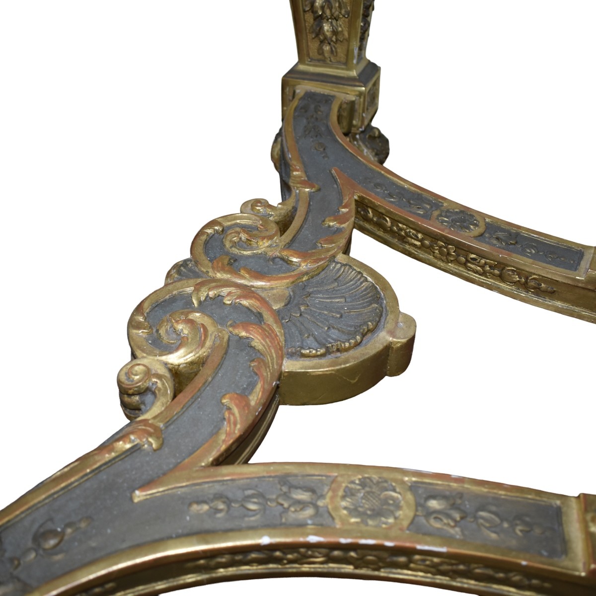 Antique Gilt Wood and Marble Table