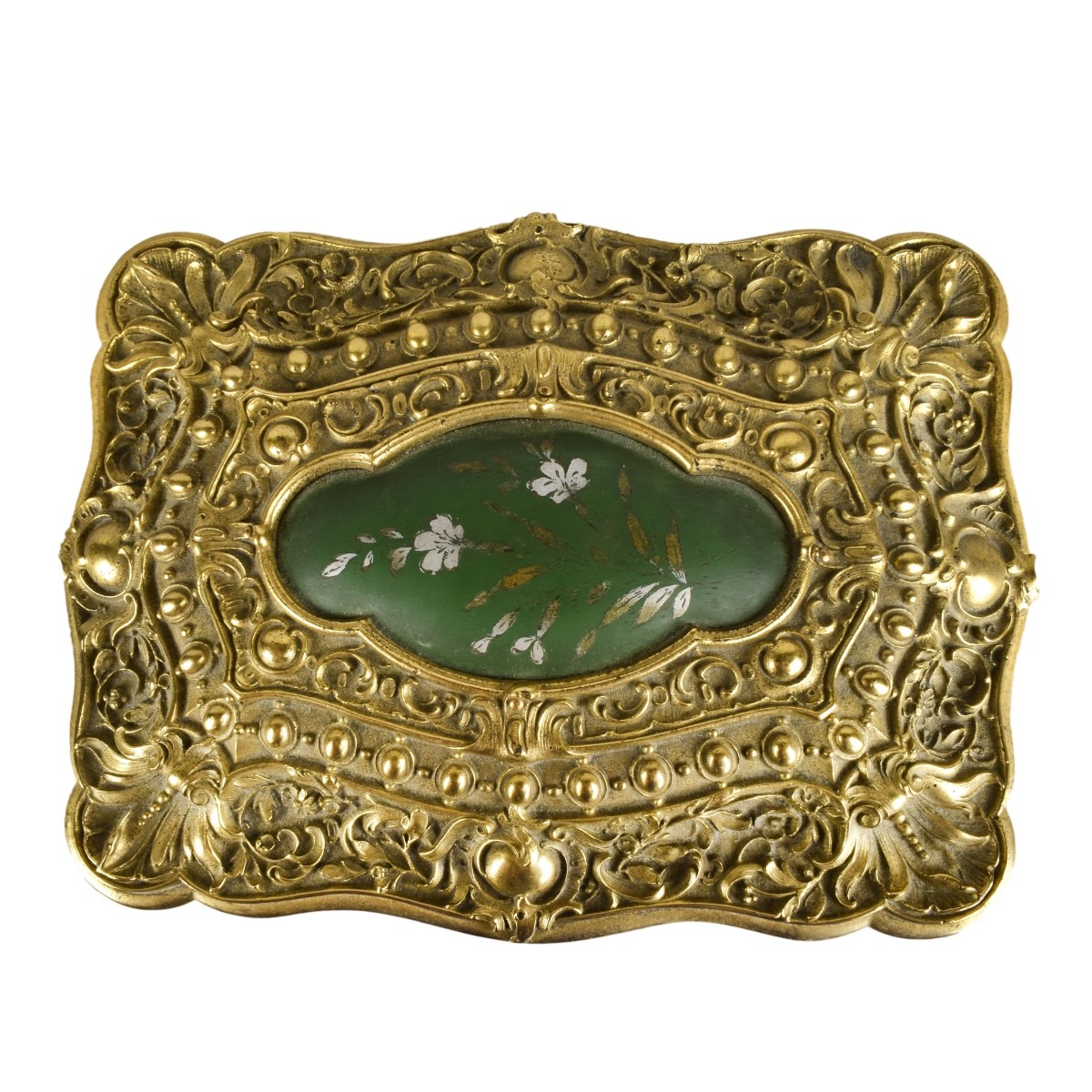 19th C. Napoleon III Bronze Jewelry Box