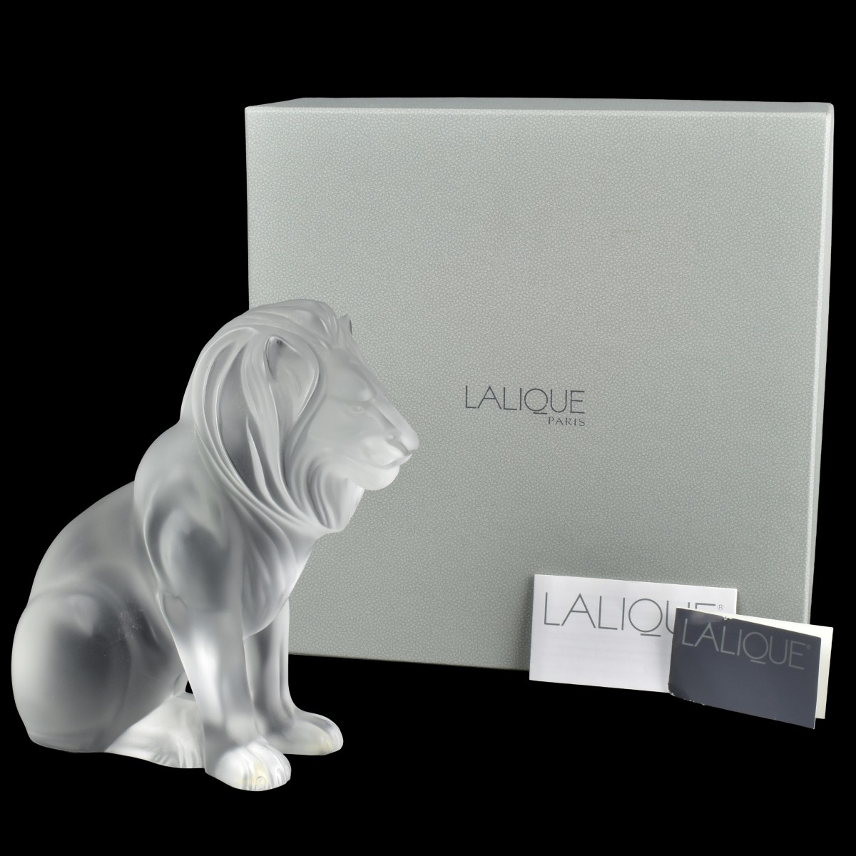 Lalique "Bamara" Lion Sculpture