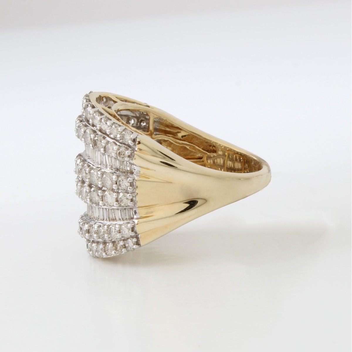 Diamond and 10K Ring