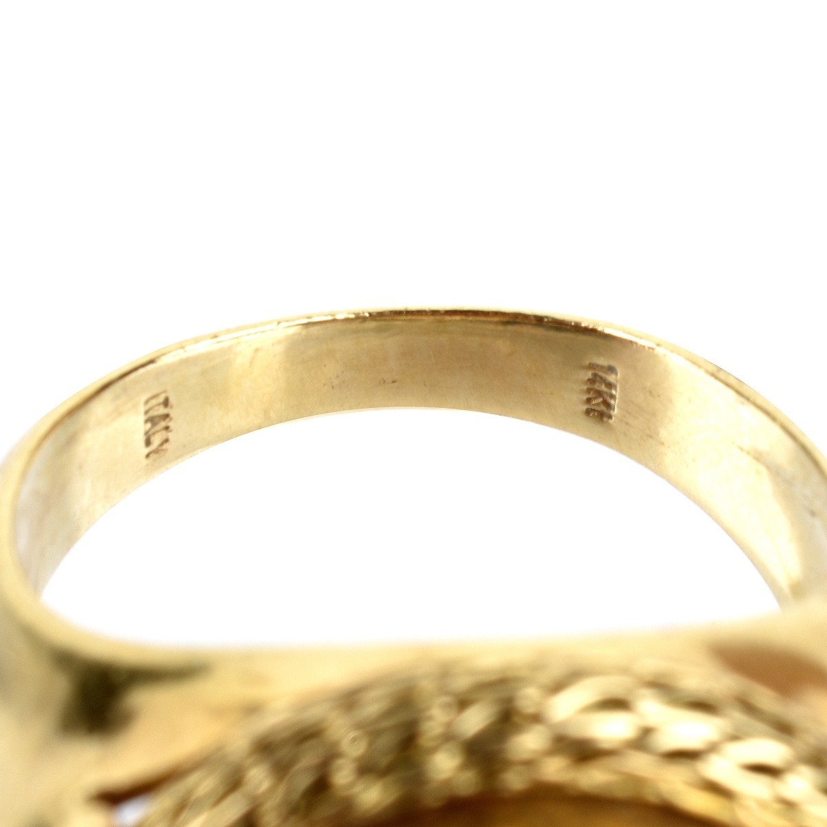 Carnelian Intaglio and 14K Ring