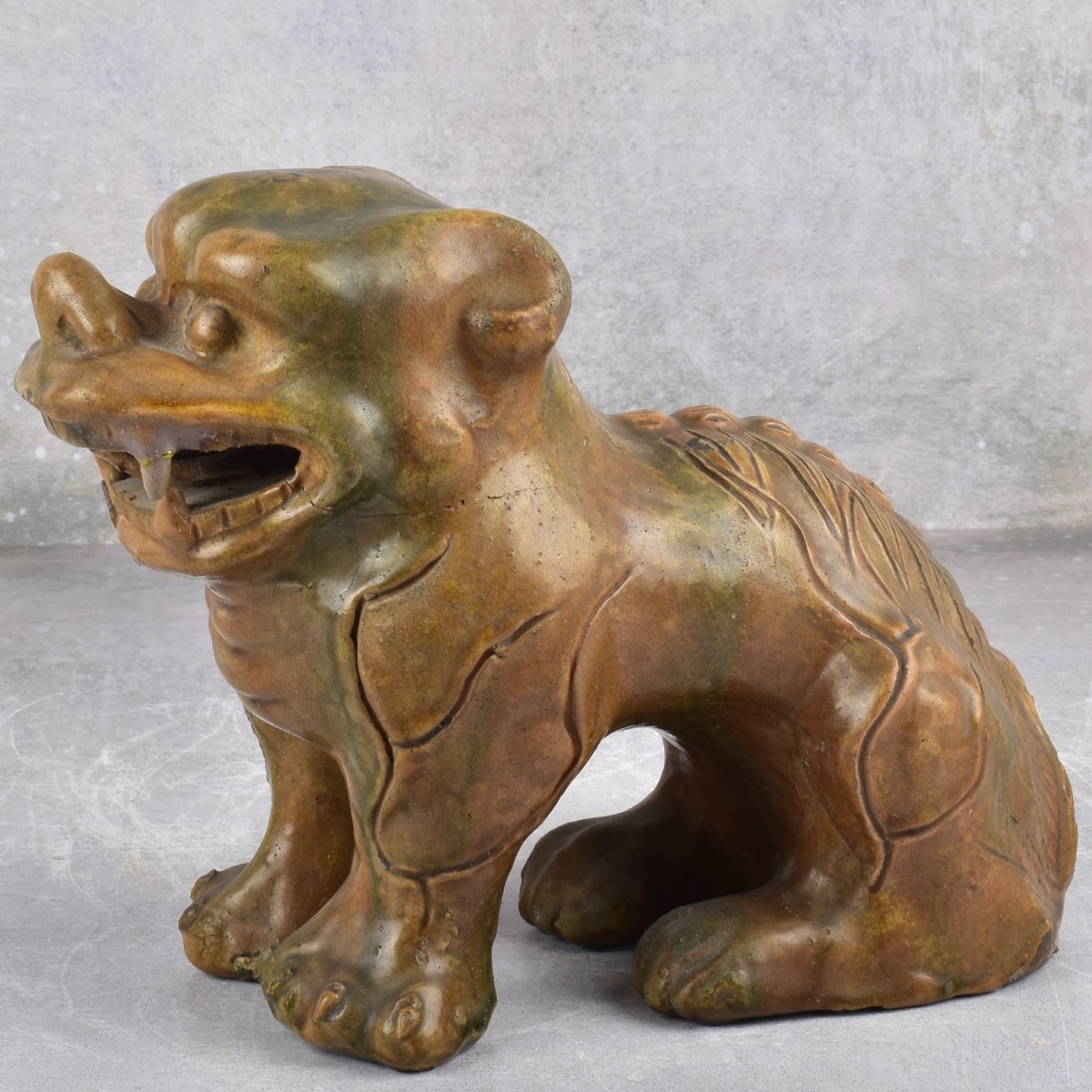 Antique Chinese Pottery Foo Dog