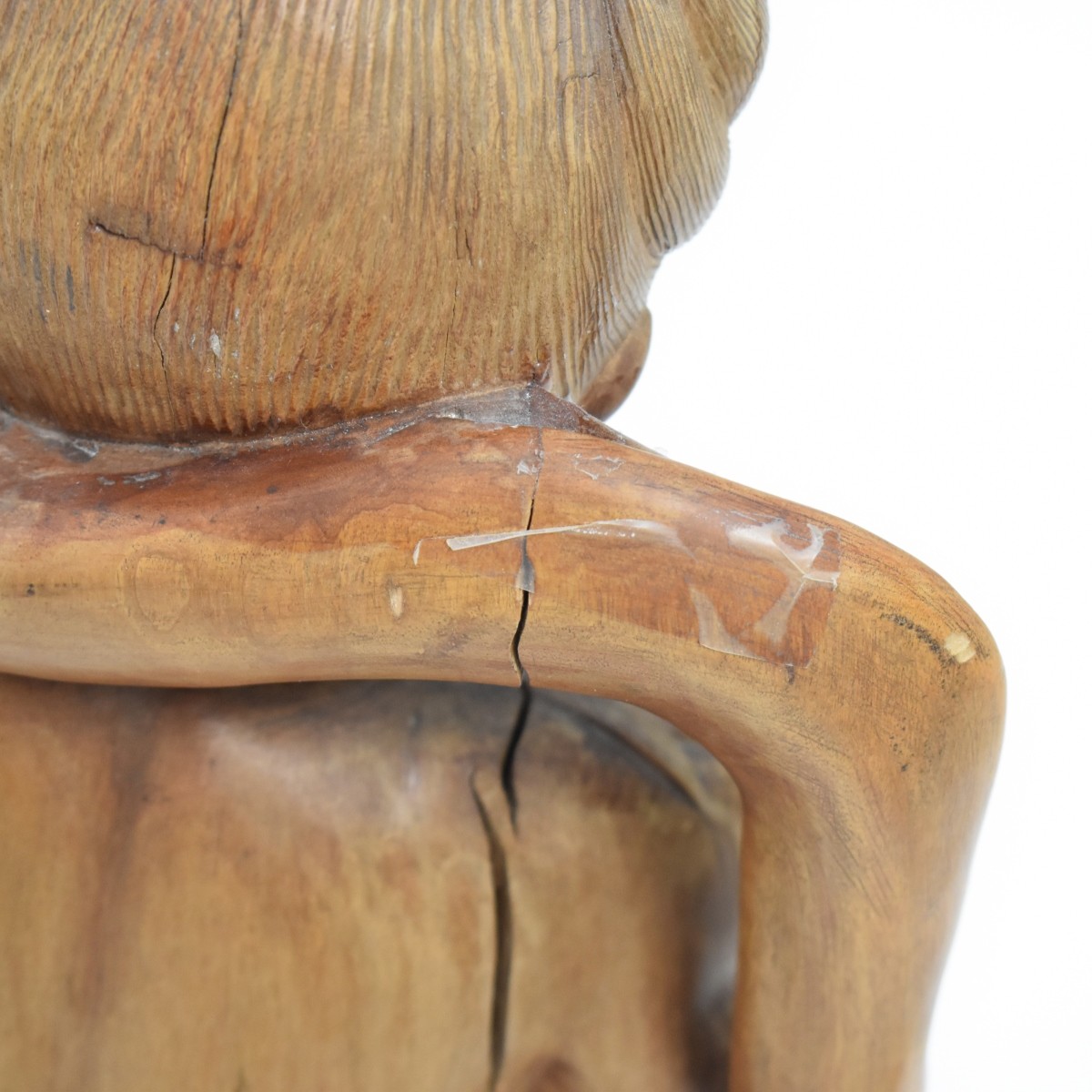 Carved Chinese Sculpture of a Lady