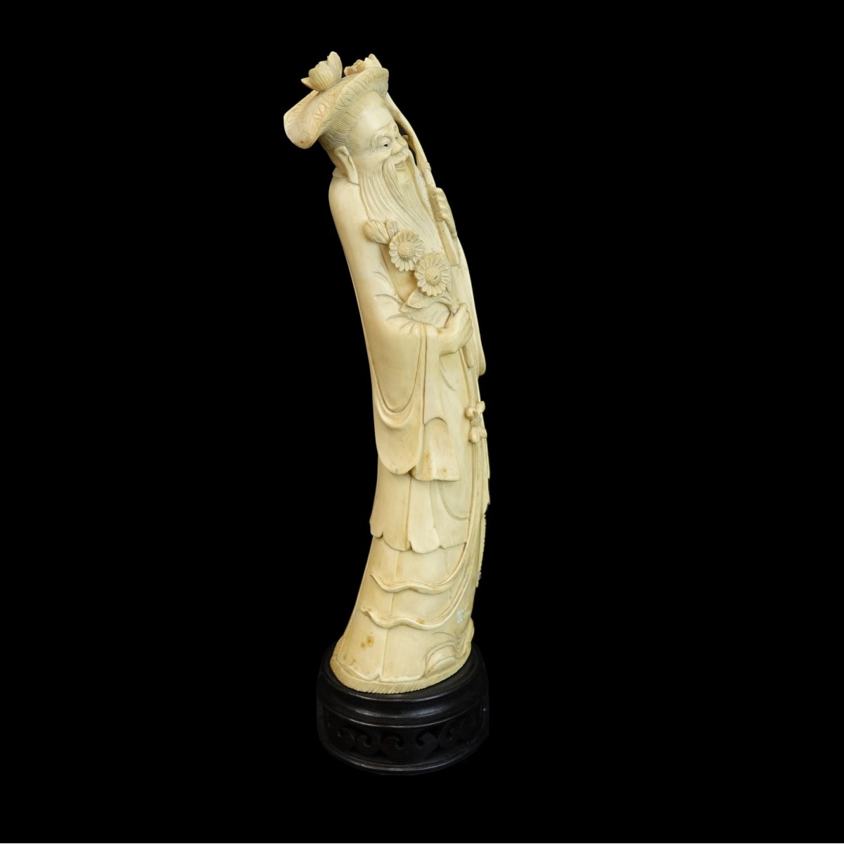 Antique Chinese Carved Immortal Figure