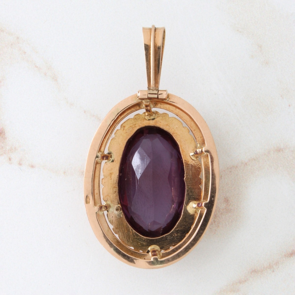 Amethyst and 14K Pendant