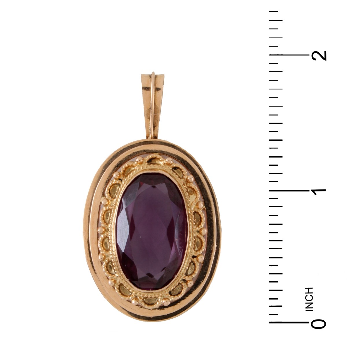 Amethyst and 14K Pendant