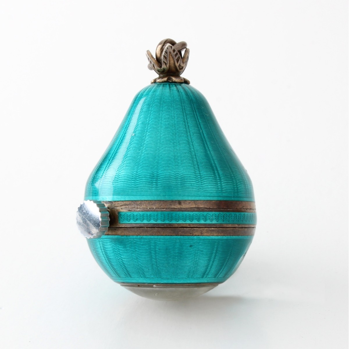 Deco Eterna Enamel Bell Pendant Watch