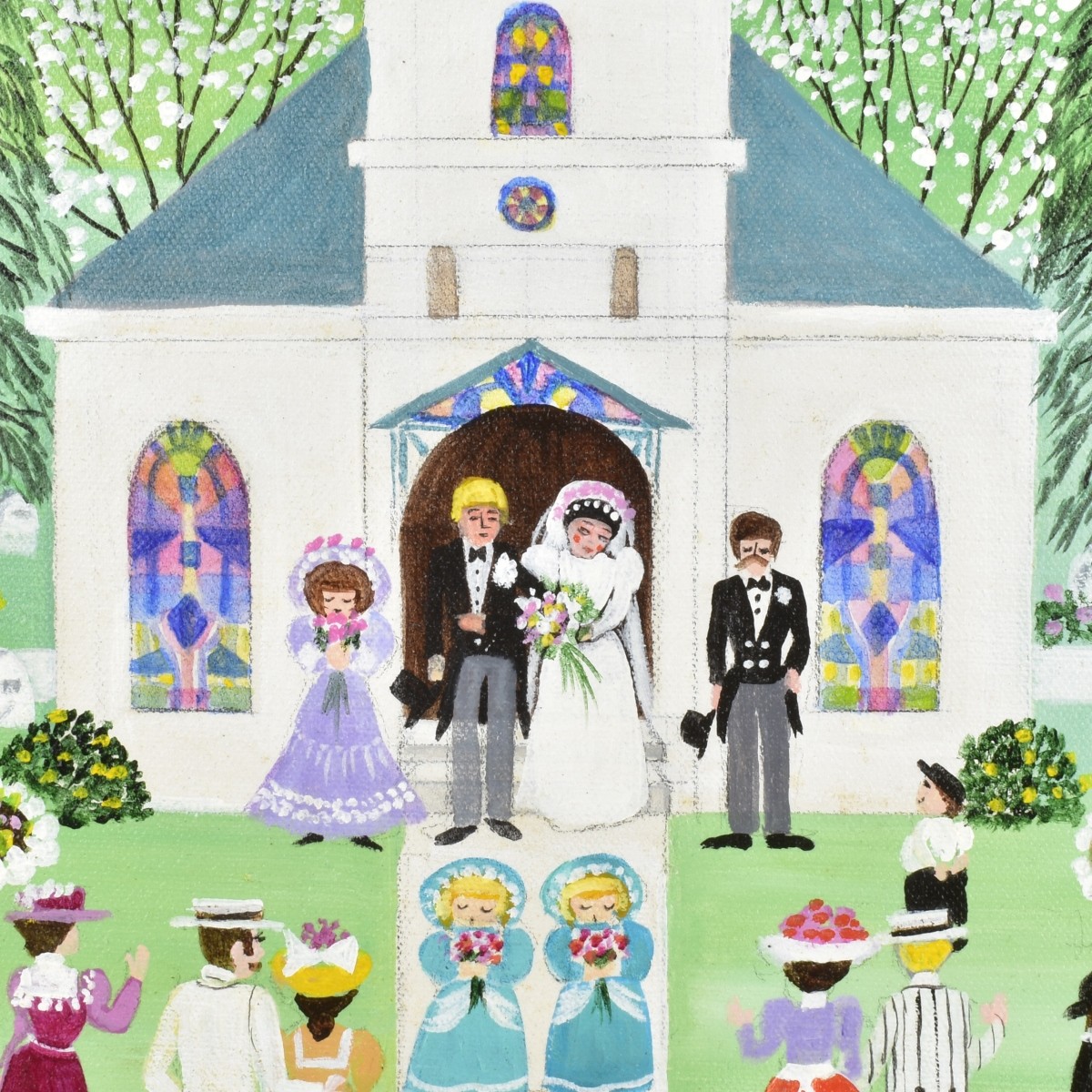 Barbara Downtain Oil on Canvas