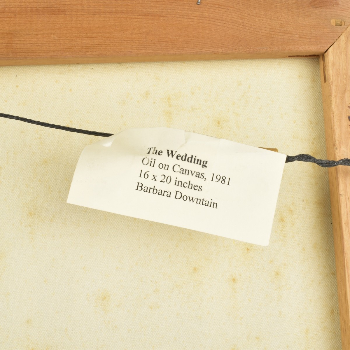 Barbara Downtain Oil on Canvas