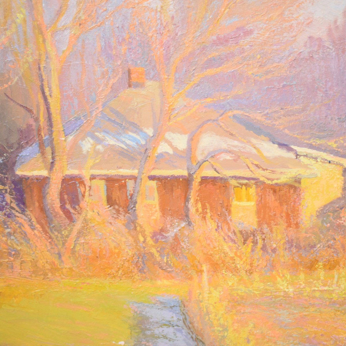 Large Oil on Canvas Landscape