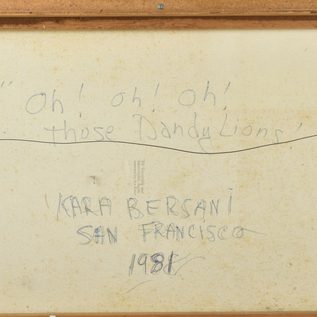 Kara Bersani, American (20th Century)
