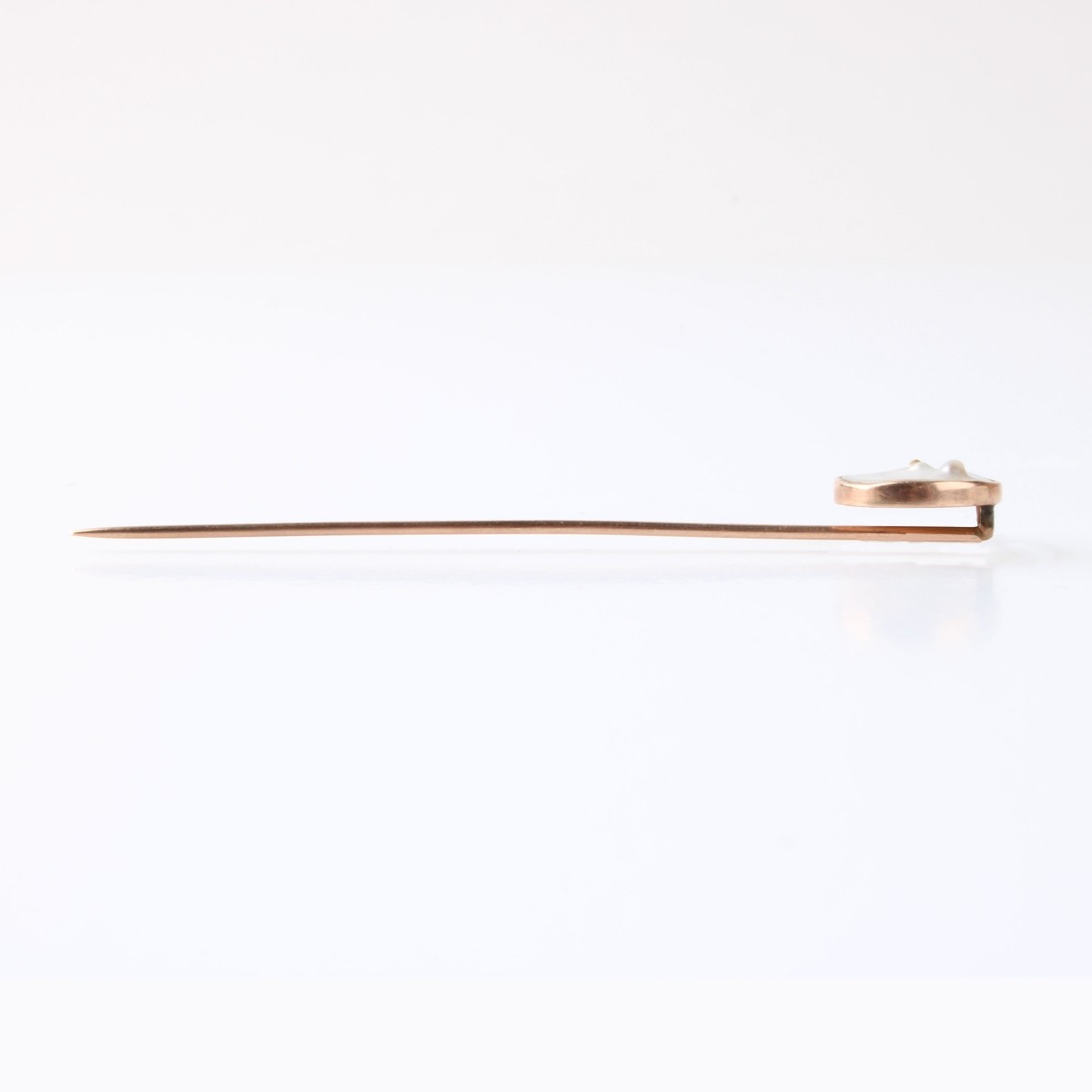 Mother of Pearl and 14K Stickpin