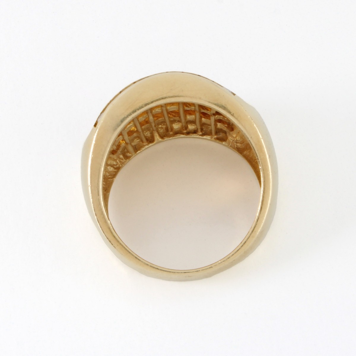 Citrine, Diamond and 14K Ring