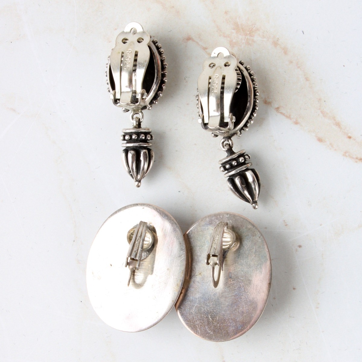 Vintage Sterling Silver Earrings