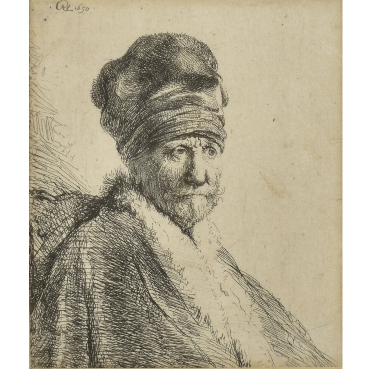 Rembrandt "Man Wearing High Cap"