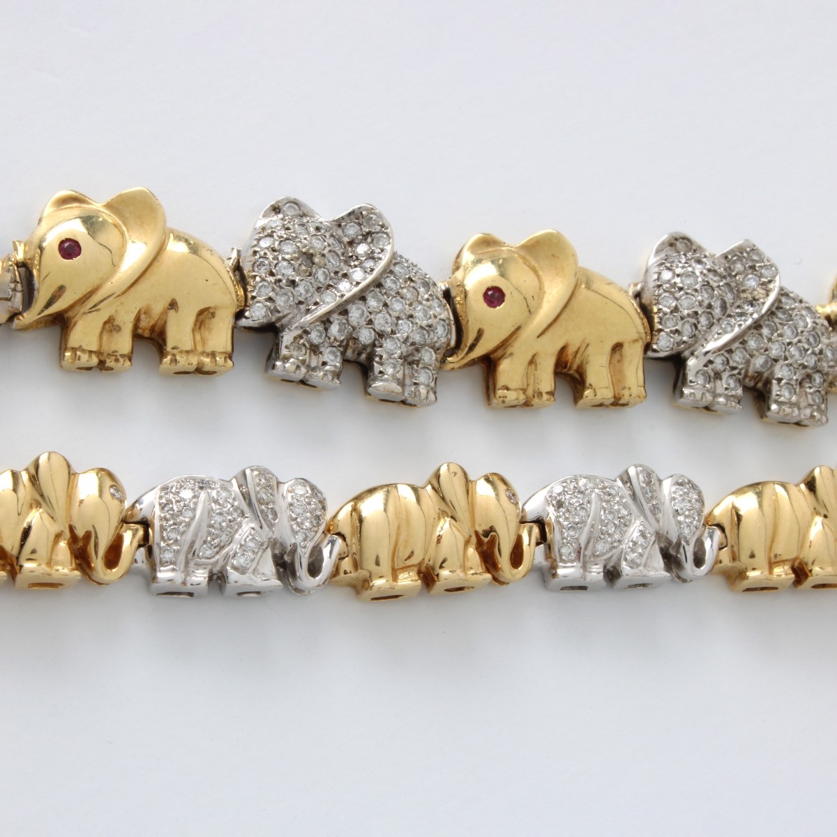 Diamond and 18K Necklace and Bracelet