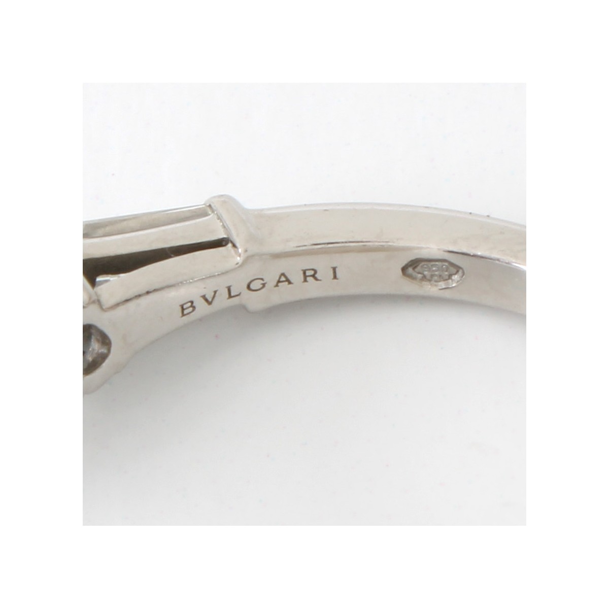 Bulgari / GIA Diamond and Platinum Ring