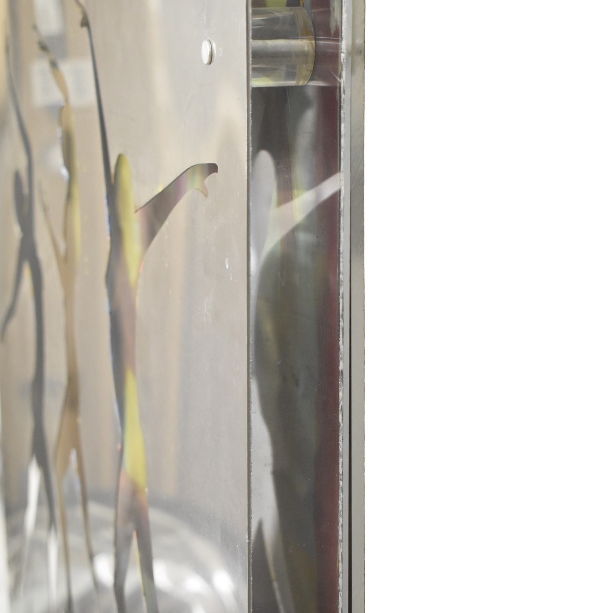 Modern Abstract, Acrylic and Metal Wall Art