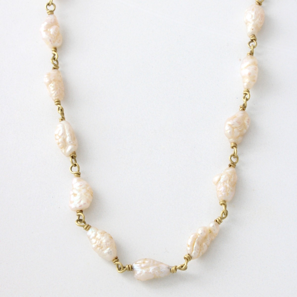 Pearl and 18K Necklace