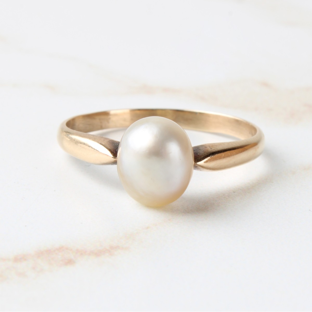 Pearl and 14K Ring