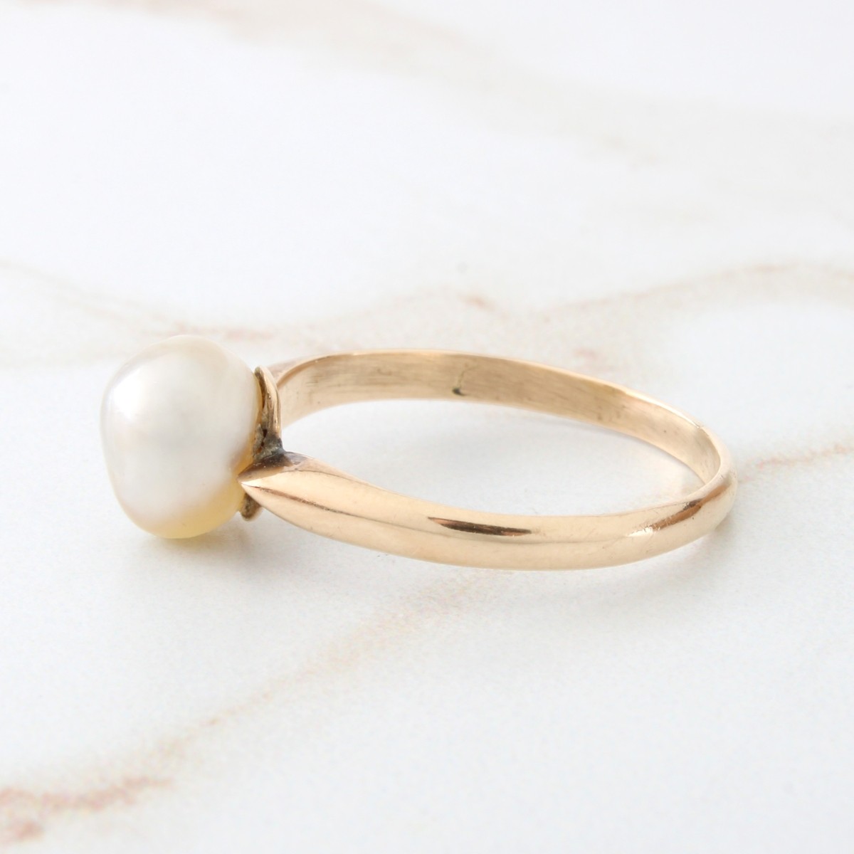 Pearl and 14K Ring