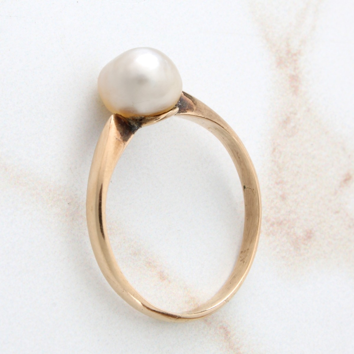 Pearl and 14K Ring