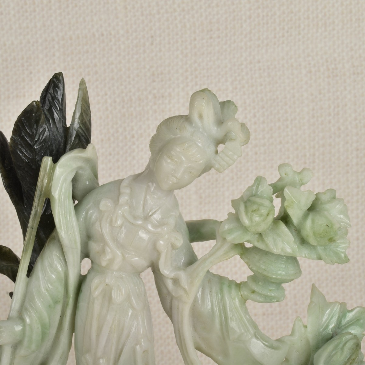 Chinese White Jade Figure