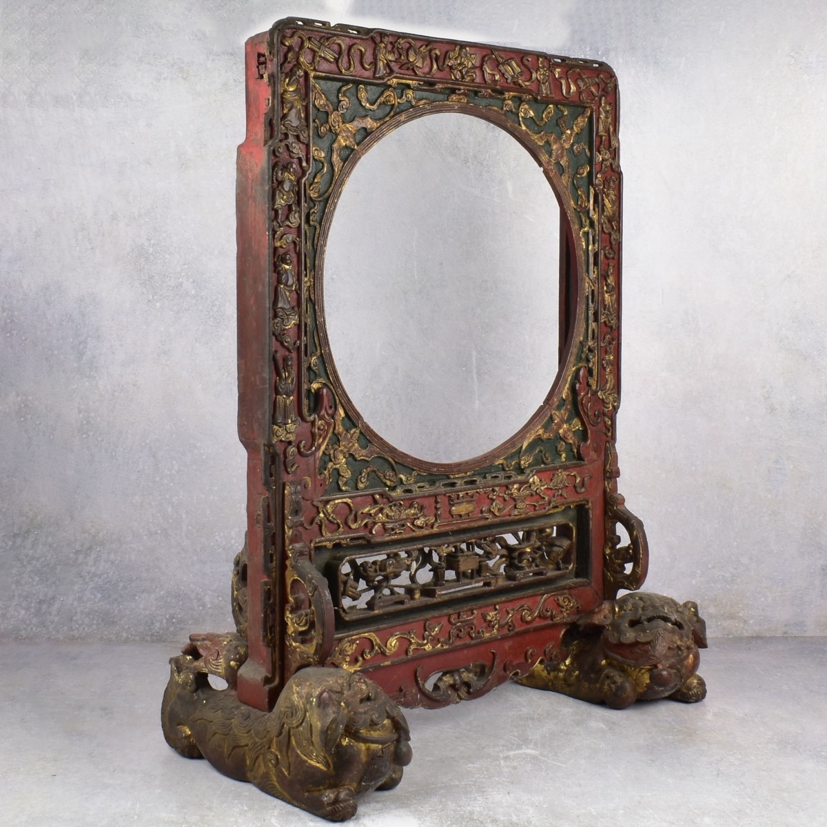 19th Century Chinese Slid in Stand