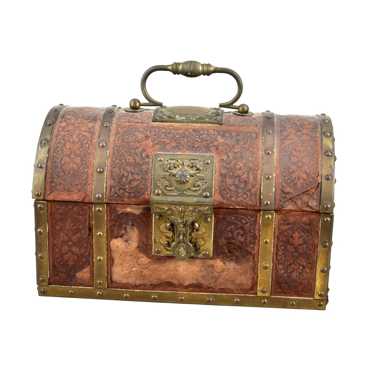 Treasure Chest Box with Bronze Mounts