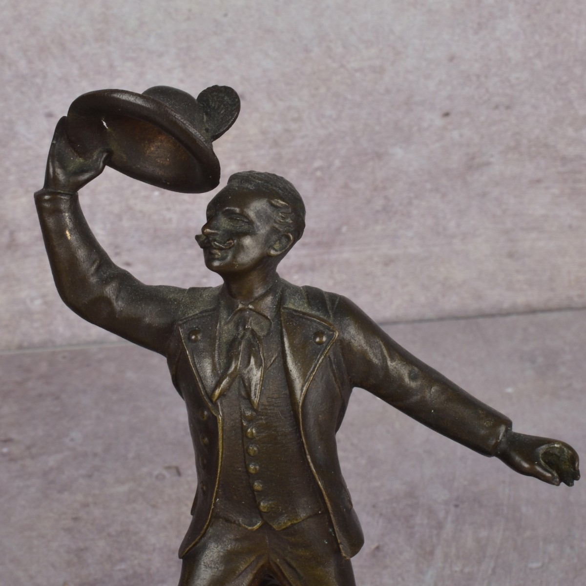 Antique Victorian Bronze Couple