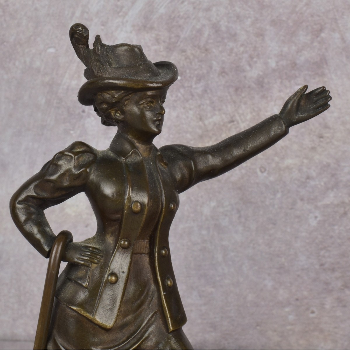 Antique Victorian Bronze Couple