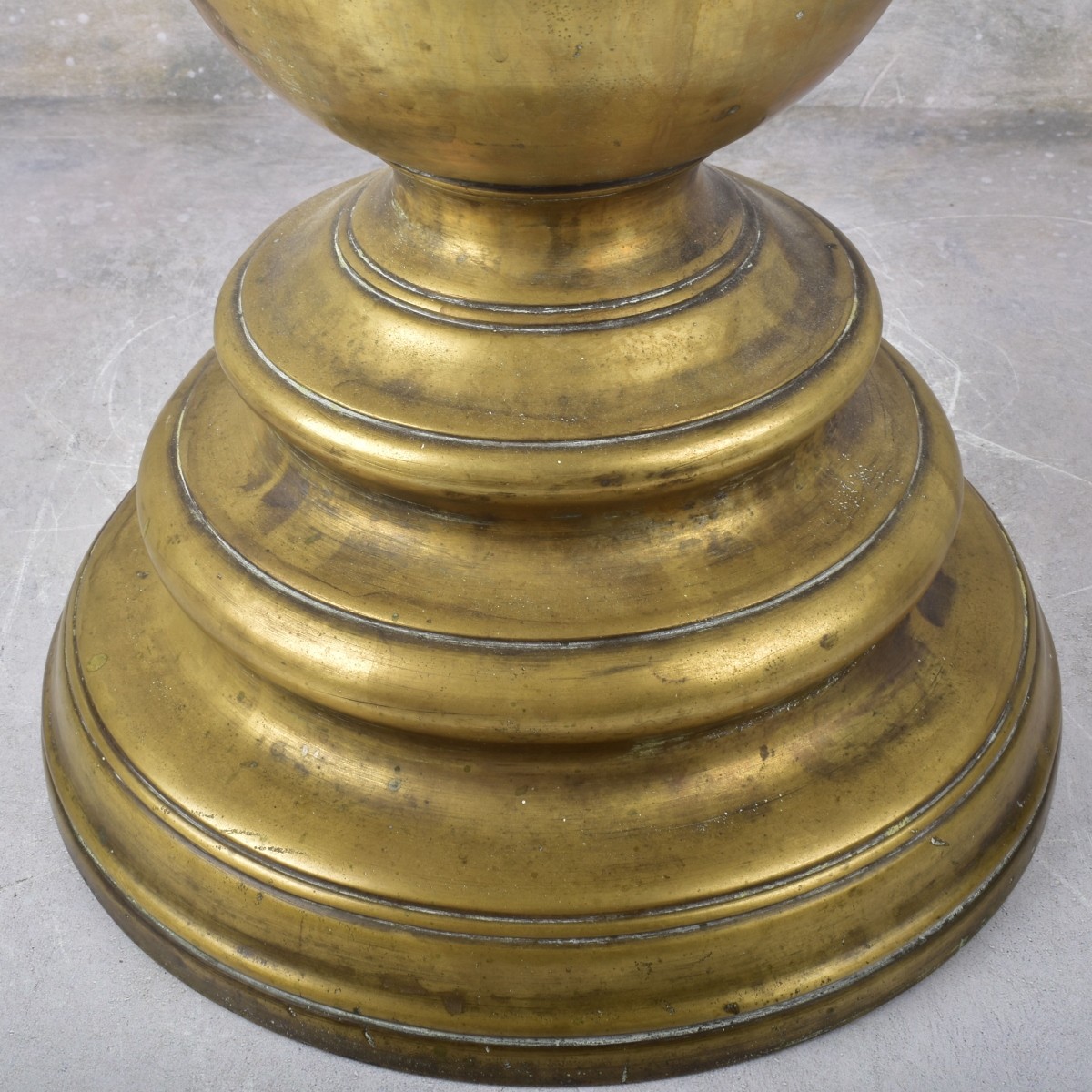 Monumental Vintage Brass Candlestick