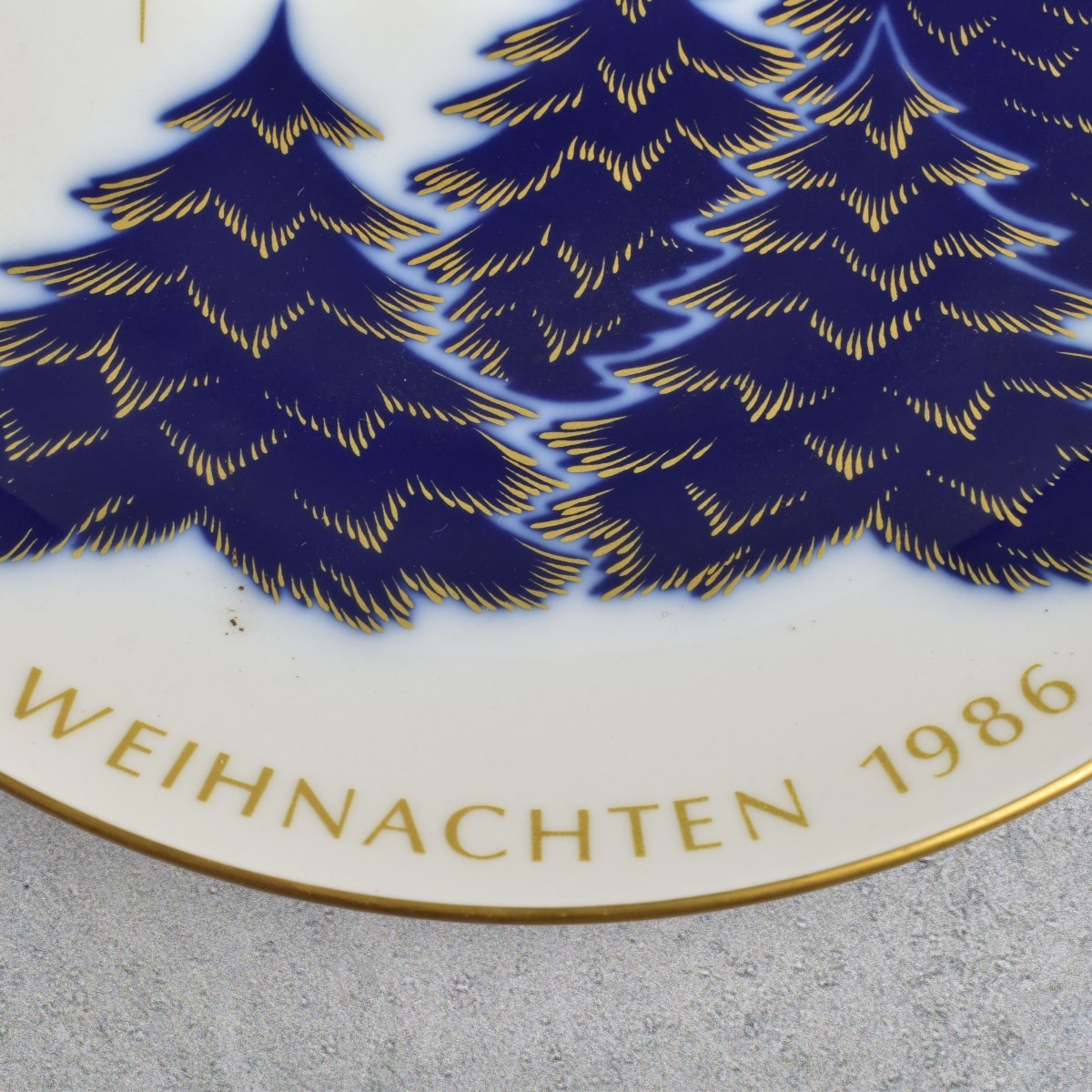 KPM German Porcelain Christmas Plates