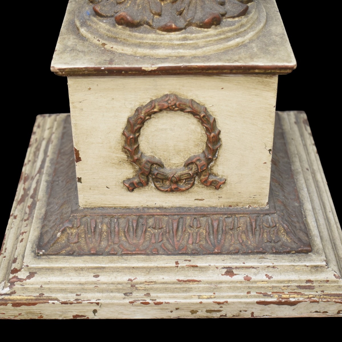 Antique Gilt Wood Columnar Pedestal