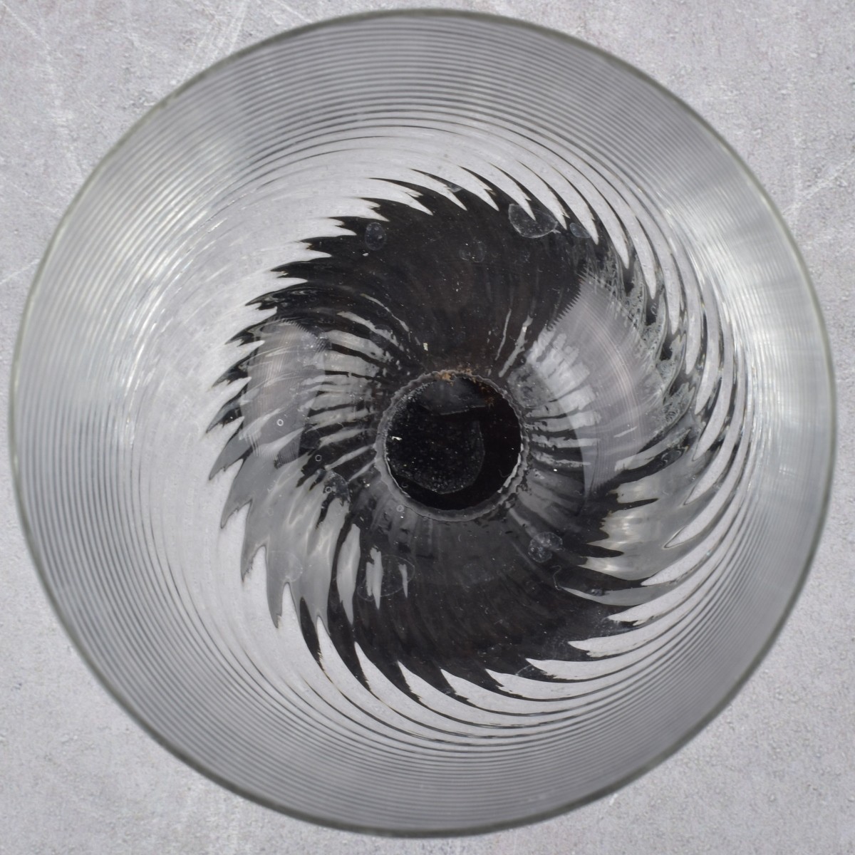 Vintage Hand Blown Optic Swirl Glasses