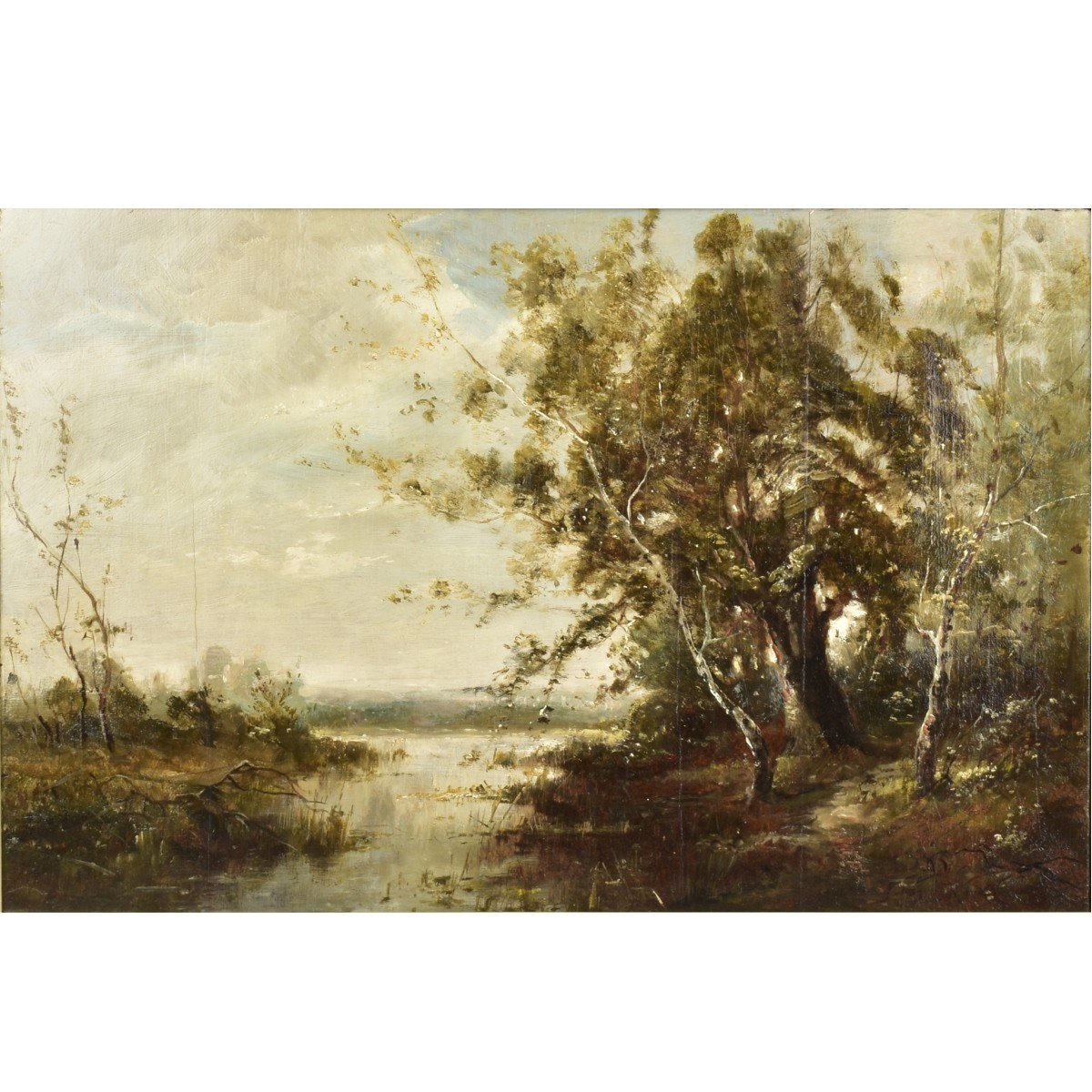 Antique European School Oil on Board