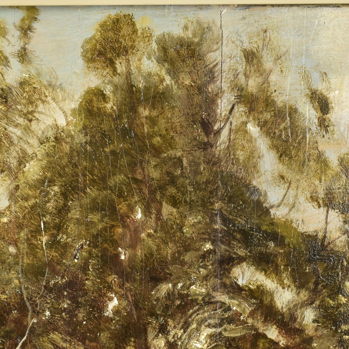 Antique European School Oil on Board