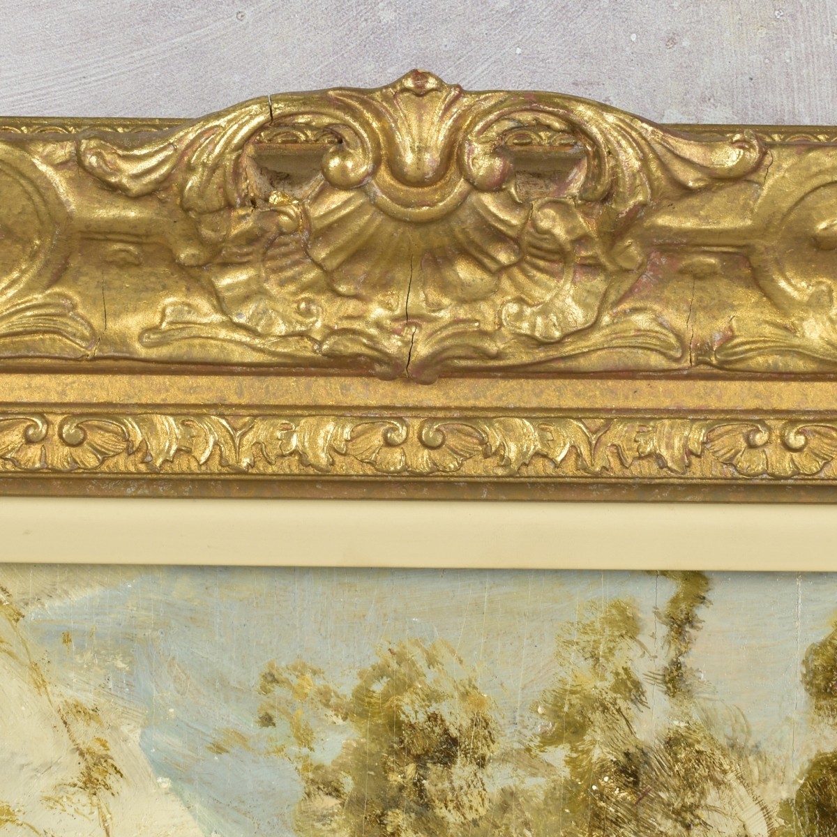 Antique European School Oil on Board