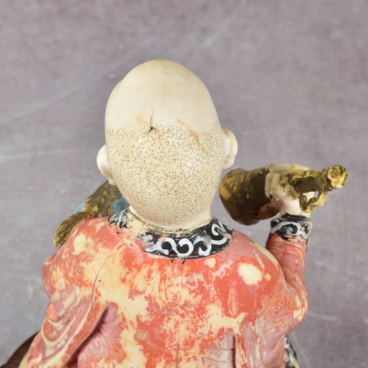 Chinese Carving of a Seated Man