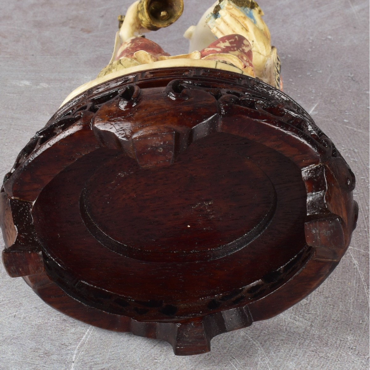 Chinese Carving of a Seated Man