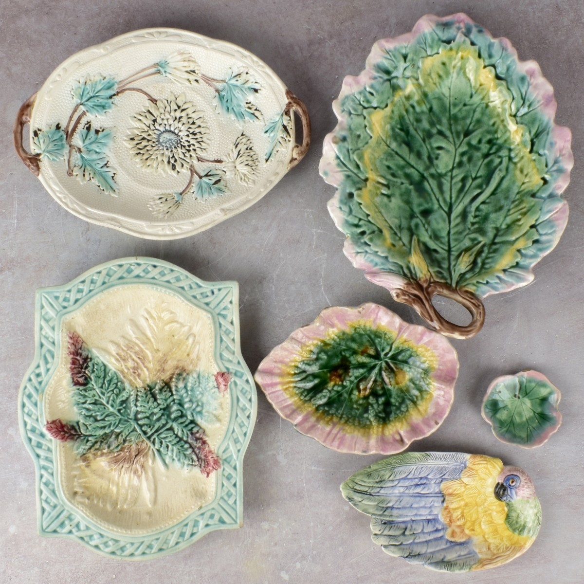 Collection of Antique Majolica