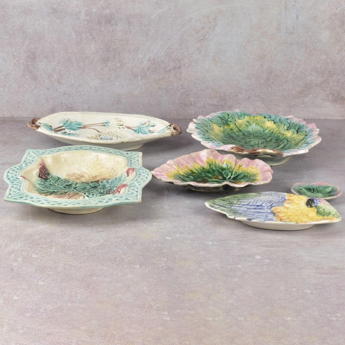 Collection of Antique Majolica