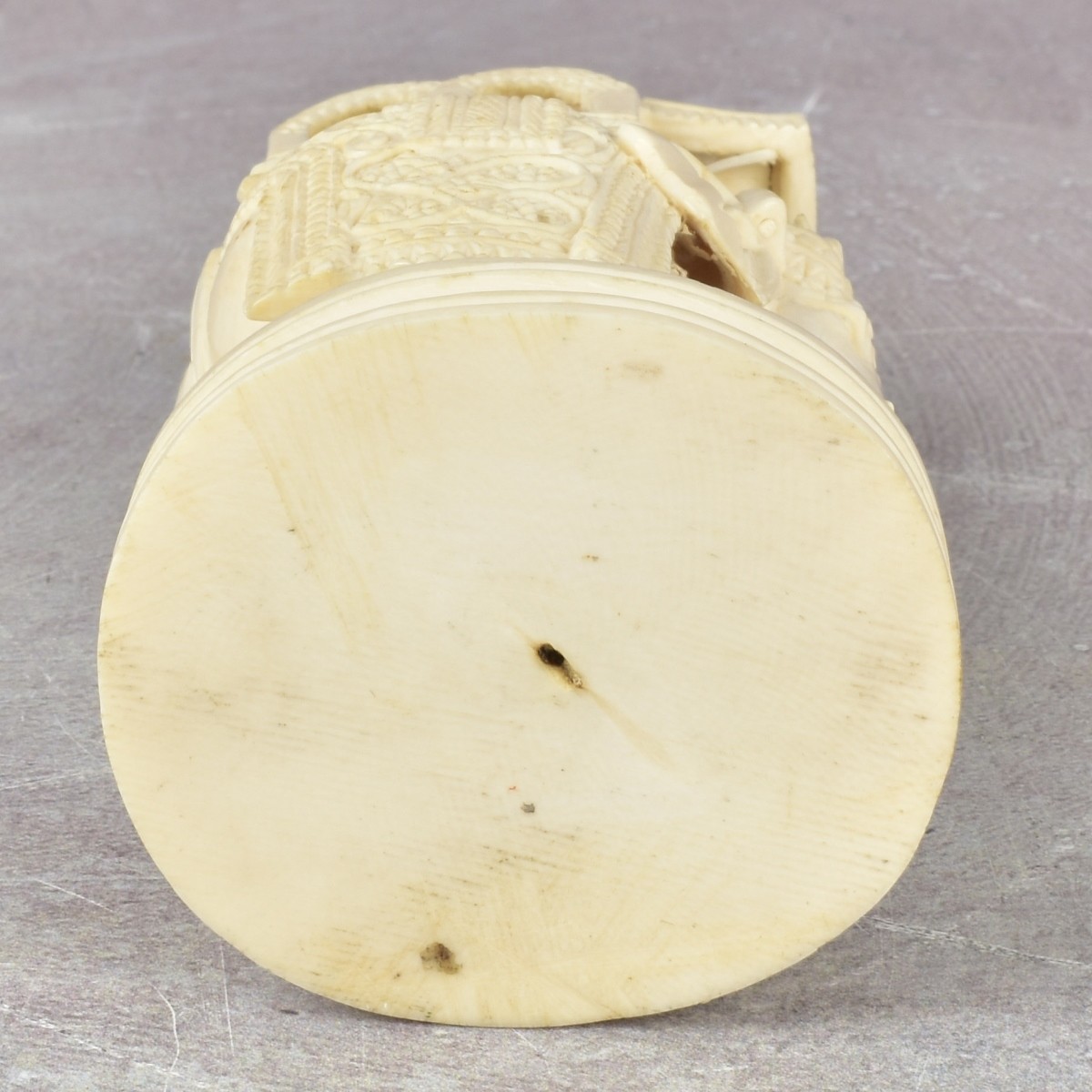 Indian Carving of an Elephant with Howdah