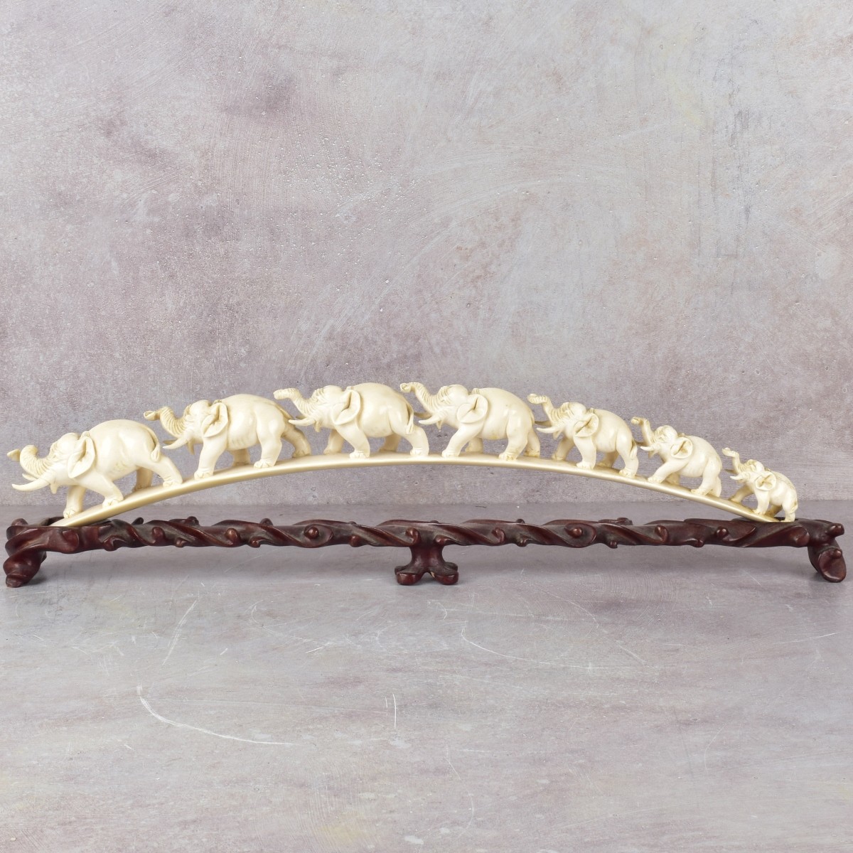 Chinese Carved Elephant Bridge