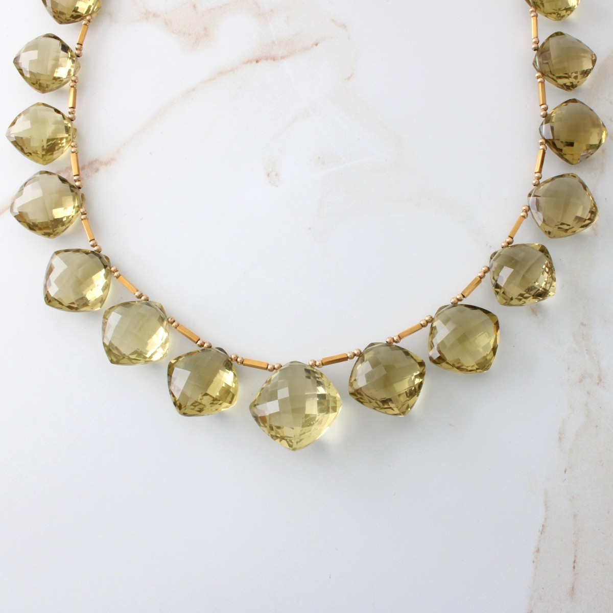 Citrine and 18K Necklace